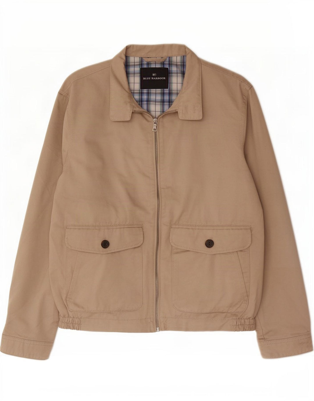 Мужской бомбер Marks & Spencer Blue Harbour UK 38, средний бежевый, хлопок
