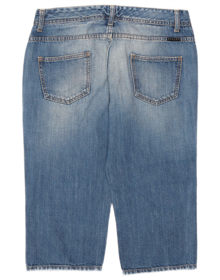 Женские джинсовые шорты-бермуды Sisley IT 42, большие, W30, синие, хлопок