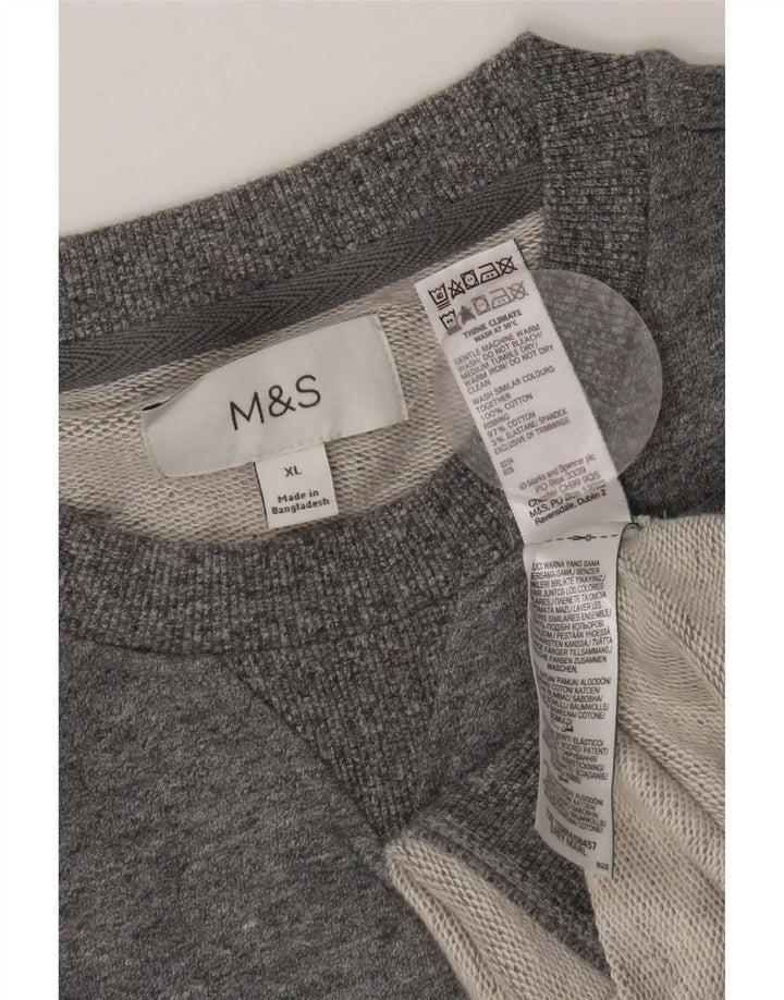 Мужской свитшот Marks & Spencer XL, серый хлопок