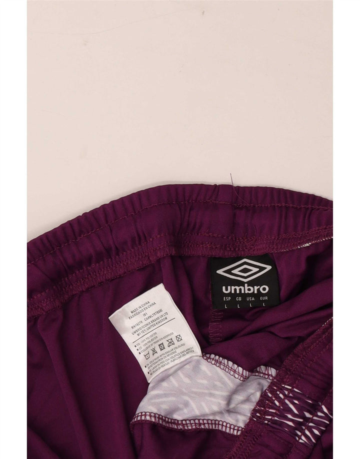 Umbro Мужские спортивные шорты с рисунком, большие фиолетовые, полиэстер