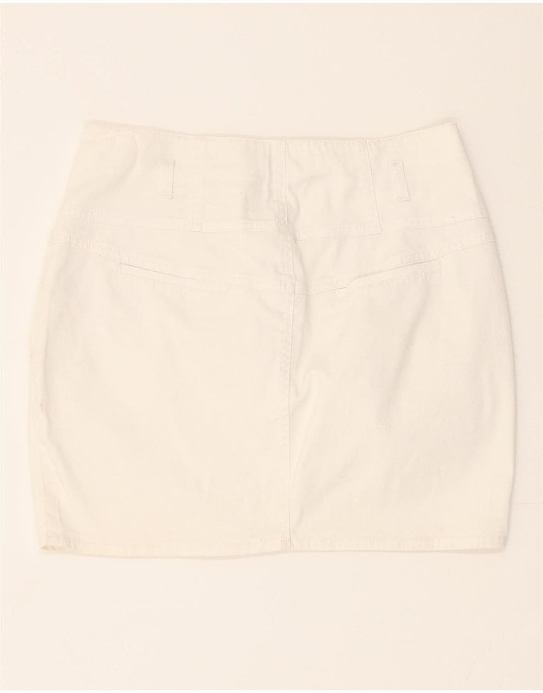 ZARA Womens Denim Skirt EU 40 Medium W28  White Vintage Zara and Second-Hand Zara from Messina Hembry 