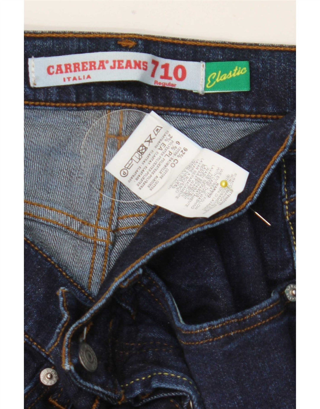 Мужские прямые джинсы Carrera IT 48 Medium W32 L34 Темно-синие, хлопок