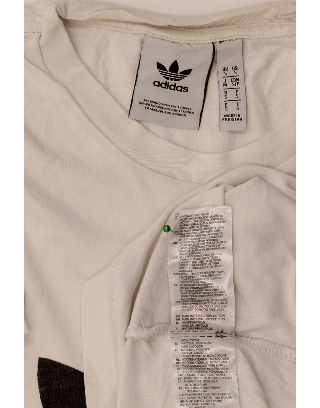 Мужская футболка Adidas с рисунком, маленький белый хлопок