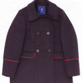 Jacadi Paris Girls Pea Coat 7-8 Years Navy Blue