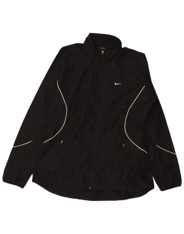 Женская спортивная куртка Nike UK 16/18 XL, черный полиэстер