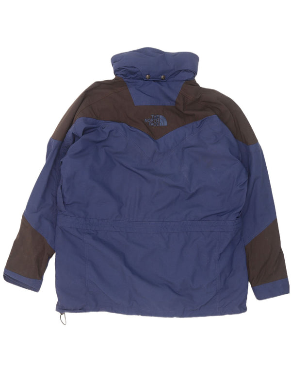 Мужская дождевик с капюшоном The North Face UK 42 XL, синяя с цветными блоками