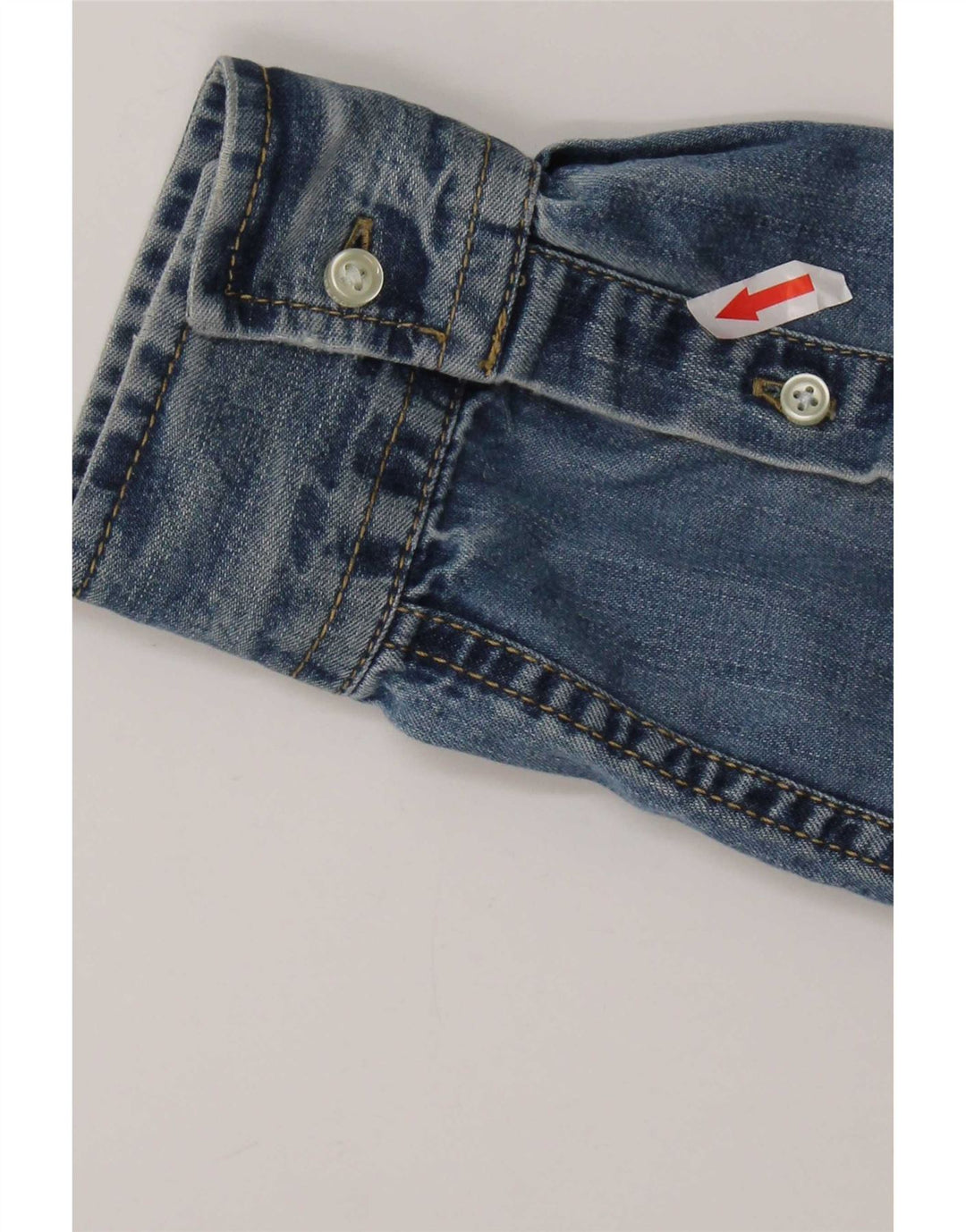 Мужская джинсовая рубашка Superdry XL, синяя, хлопок