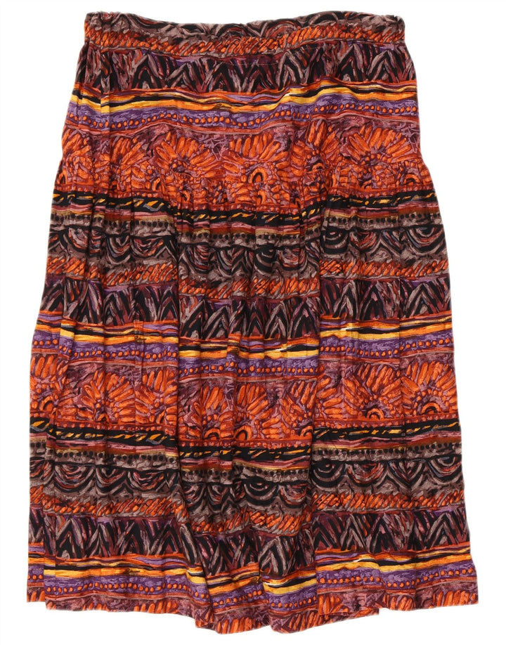ВИНТАЖНАЯ женская расклешенная юбка с абстрактным узором IT 46, большая W36, разноцветная