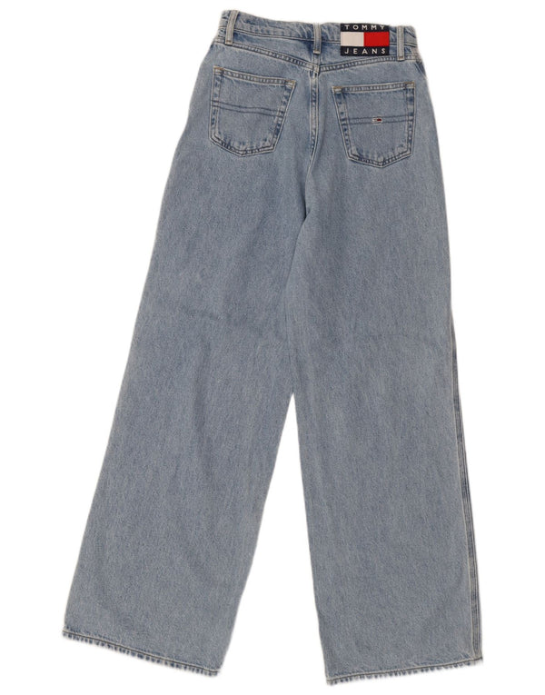 Женские широкие джинсы с завышенной талией Tommy Hilfiger W24 L30, синий хлопок