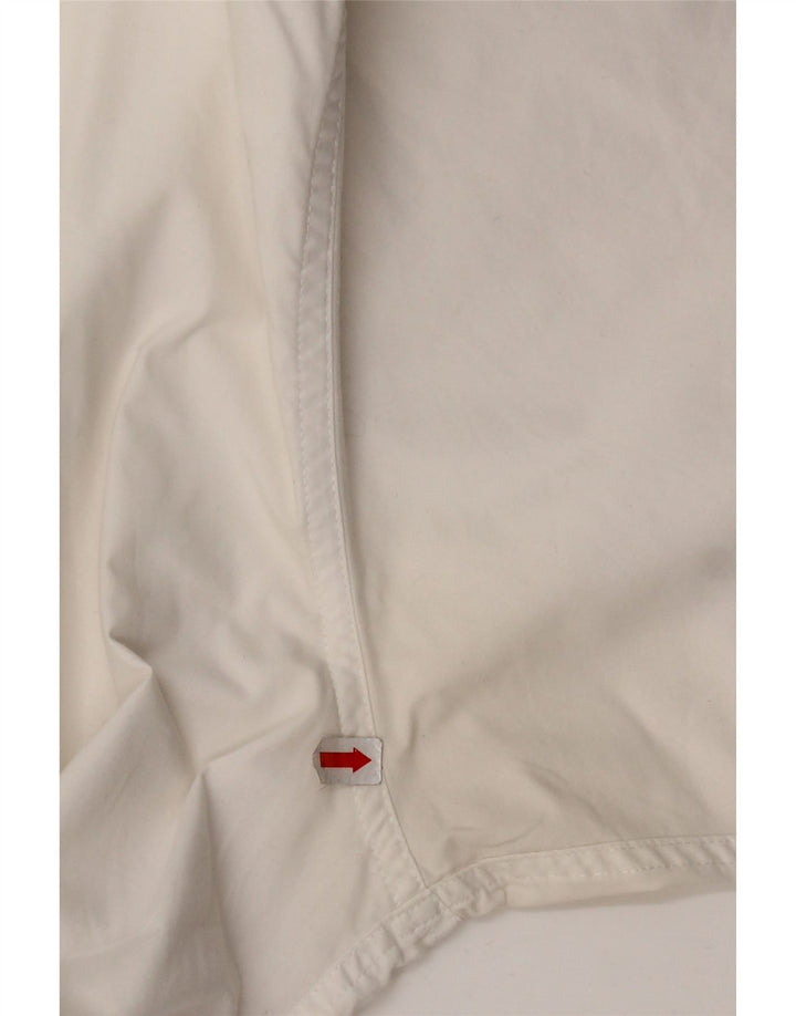 Мужская рубашка с коротким рукавом Timberland, средний белый хлопок, хлопок