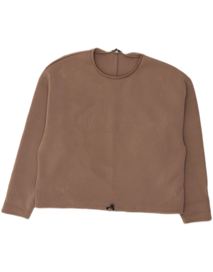 Женский свитер Zara UK 16, большой коричневый, вискоза