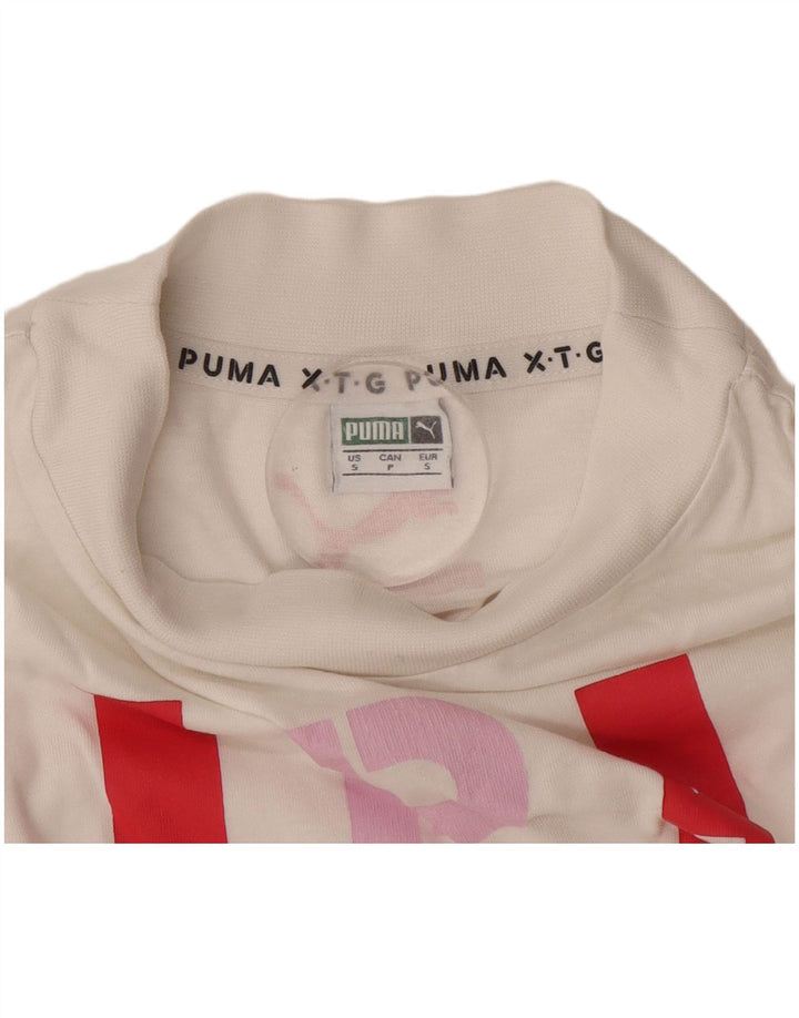 Женская футболка с рисунком Puma Top UK 10, маленькая белая