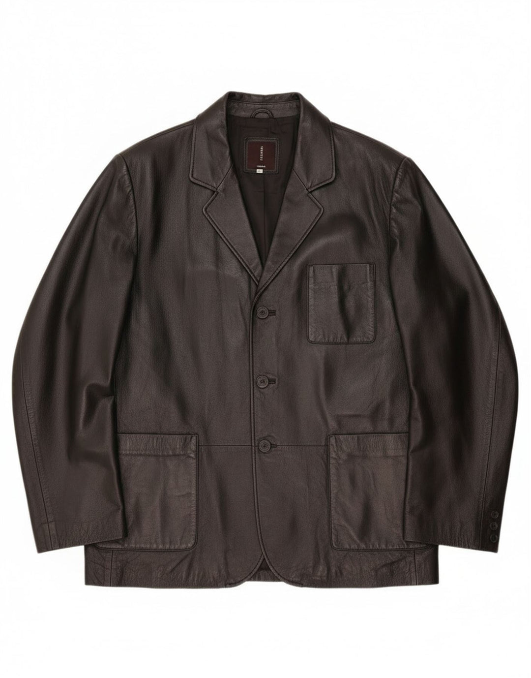 Мужская кожаная куртка Conbipel IT 56 2XL Черная кожа