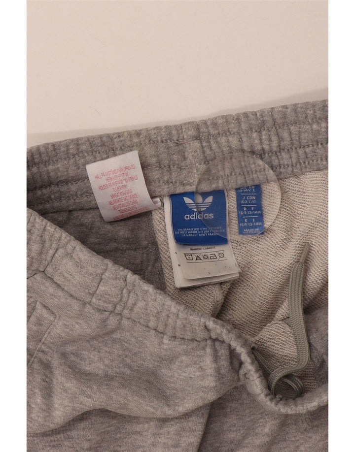 Спортивный костюм ADIDAS для мальчиков Брюки-джоггеры 13-14 лет Серый хлопок
