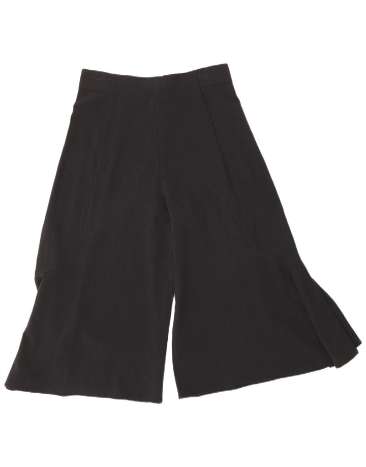 Женские брюки-капри Zara, маленькие W26 L19, черные шелковые