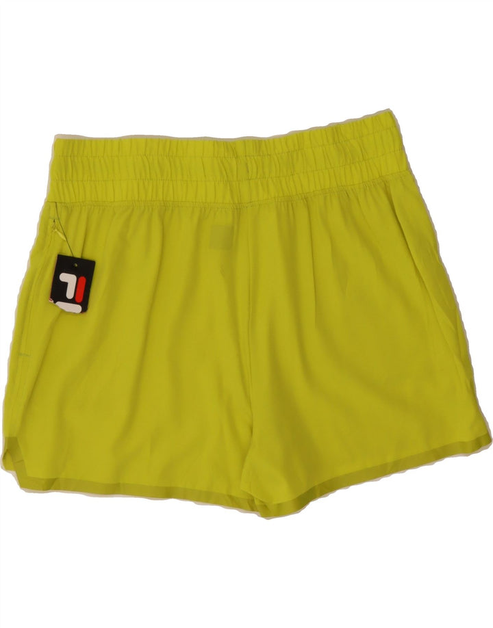 FILA Womens Sport Shorts UK 14 Large Green Polyester Vintage Fila and Second-Hand Fila from Messina Hembry 