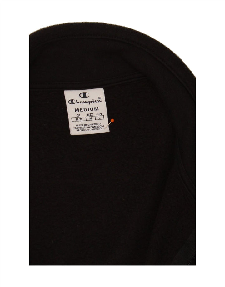 CHAMPION Womens Tracksuit Top Jacket UK 14 Medium Black Vintage Champion and Second-Hand Champion from Messina Hembry 