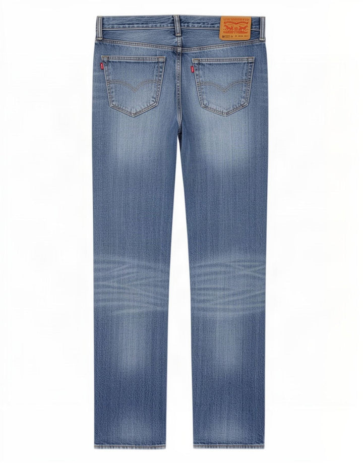 Женские прямые джинсы Levi's 501 W33 L38 синие, хлопок