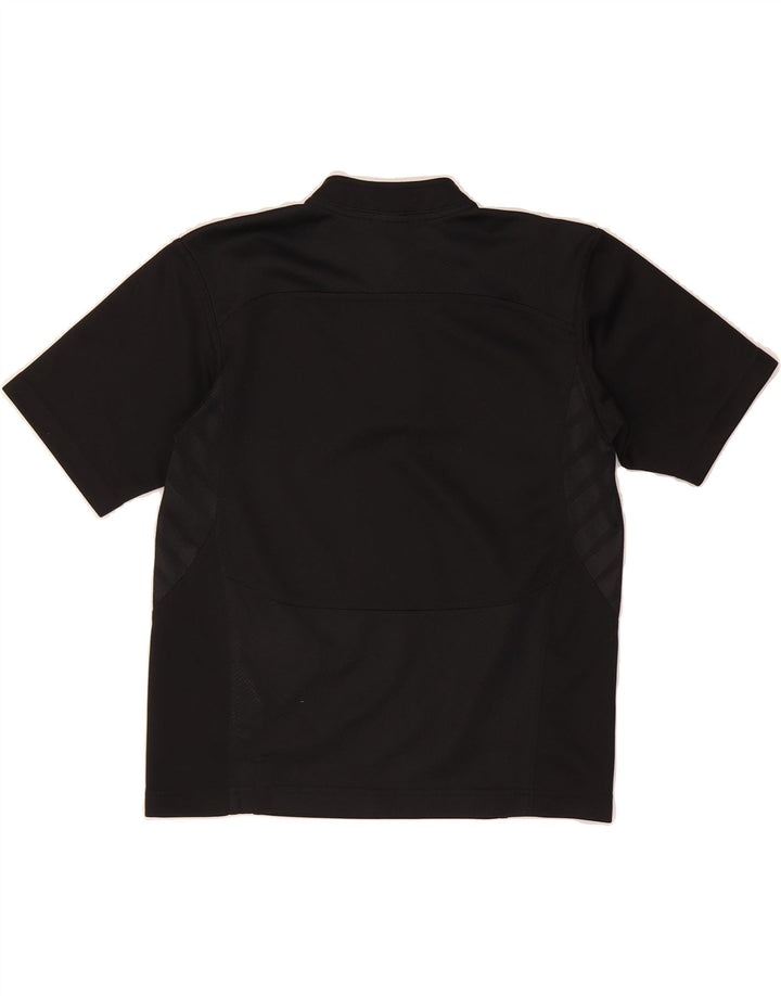 ADIDAS Boys Climacool Graphic Polo Shirt 11-12 Years Black Polyester Vintage Adidas and Second-Hand Adidas from Messina Hembry 