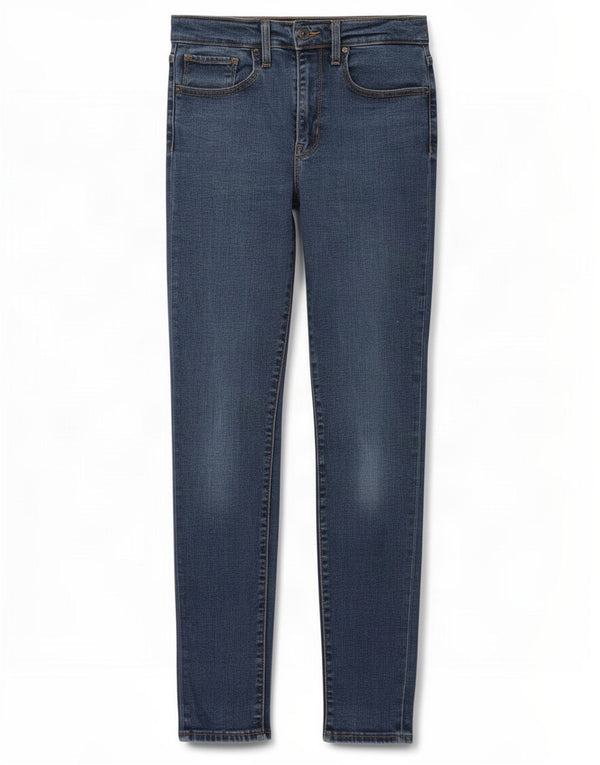 Женские джинсы скинни Levi's с высокой посадкой W27 L30 синие из лиоцелла