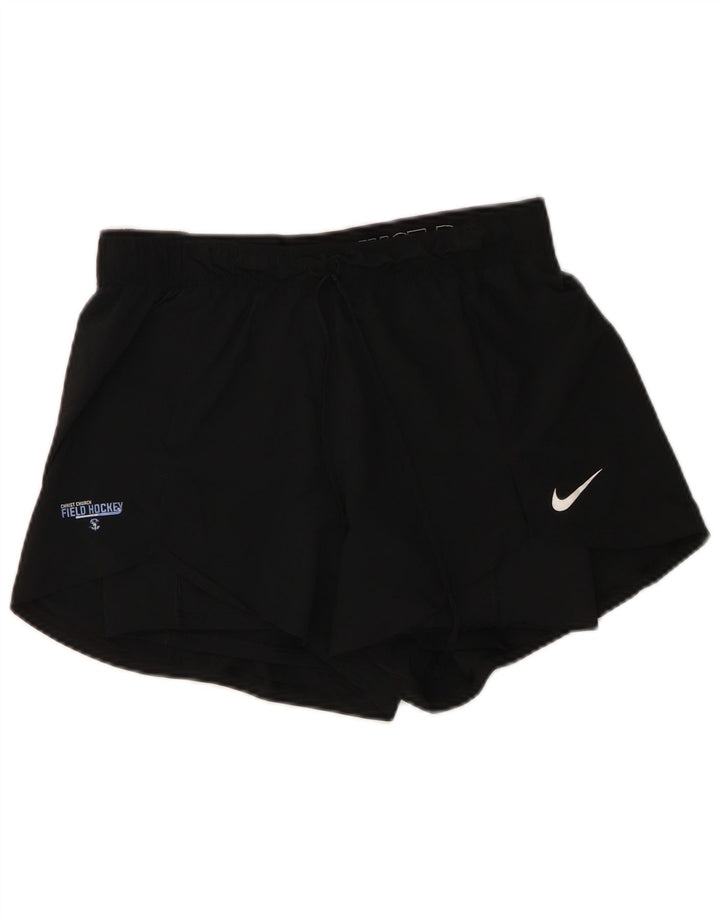 Женские спортивные шорты Nike UK 14, средний черный полиэстер