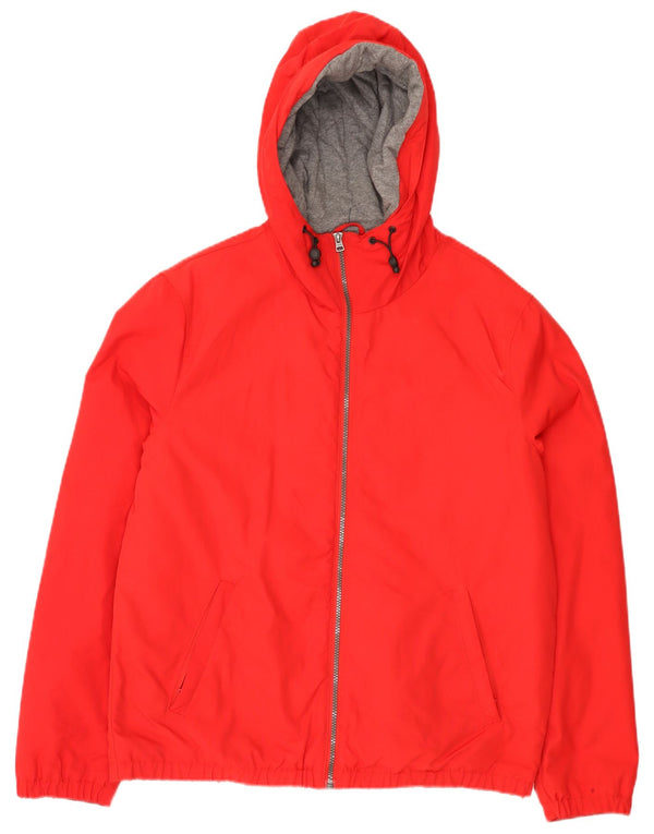 Мужская куртка-бомбер Benetton с капюшоном UK 38 Medium Red Sports