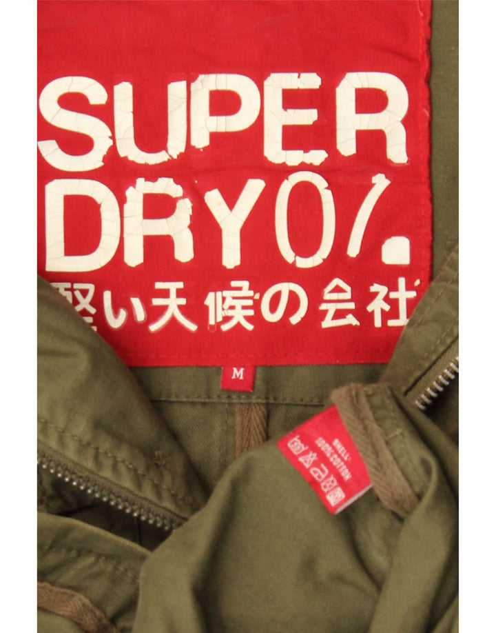 Мужская куртка Superdry в стиле милитари UK 38, средний цвет хаки, хлопок