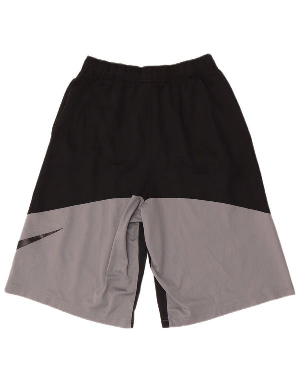 Спортивные шорты Nike Dri Fit с графическим рисунком для мальчиков 13–14 лет, XL, черные с цветными блоками