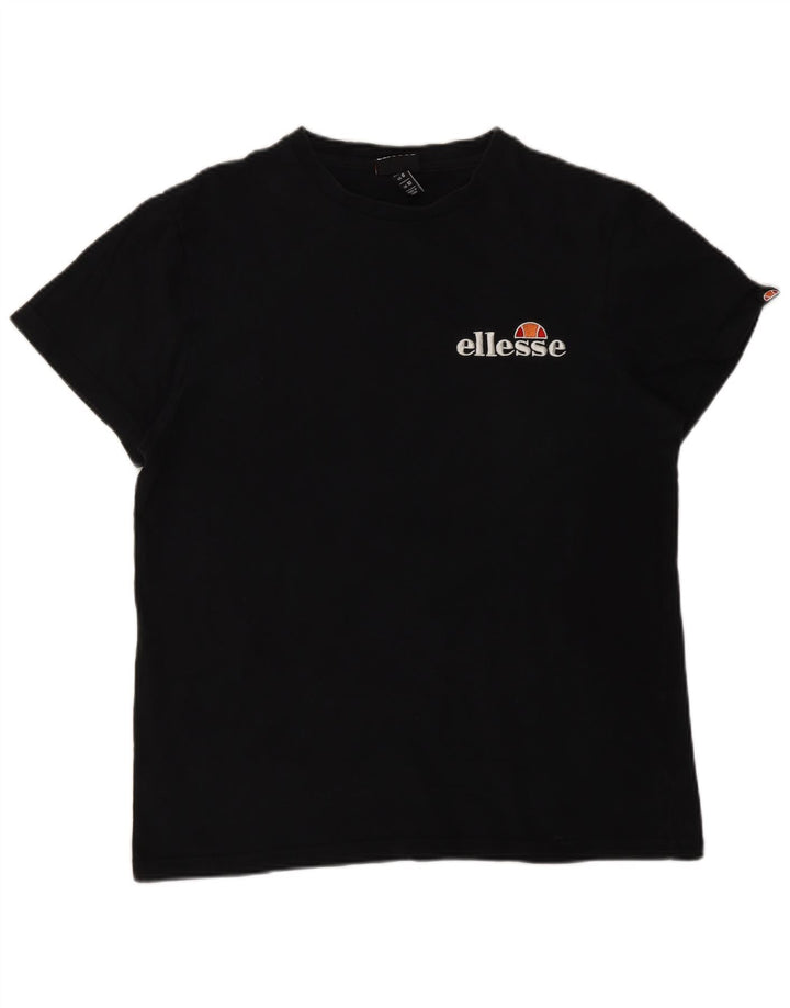 Женская футболка оверсайз Ellesse Top UK 10, маленькая, черная