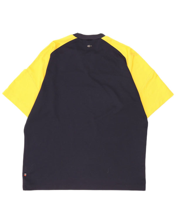 Мужская футболка Adidas Top UK 44/46 XL Темно-синий с цветными блоками