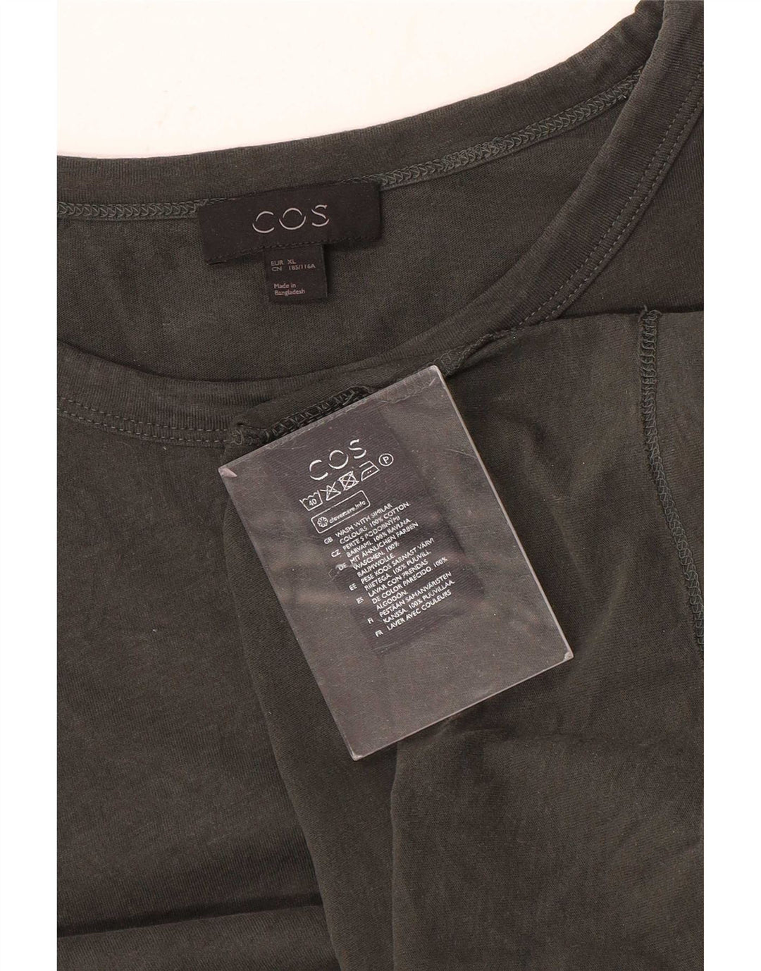 Мужская футболка Cos XL, серая, хлопок