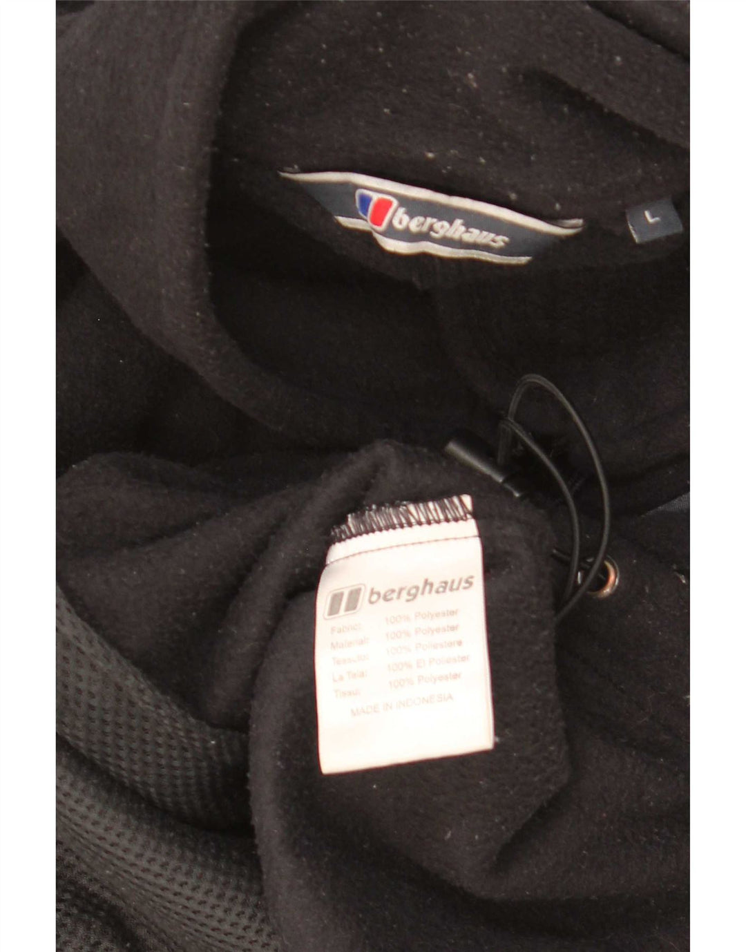 Мужская флисовая куртка Berghaus UK 40, большая, черная, полиэстер