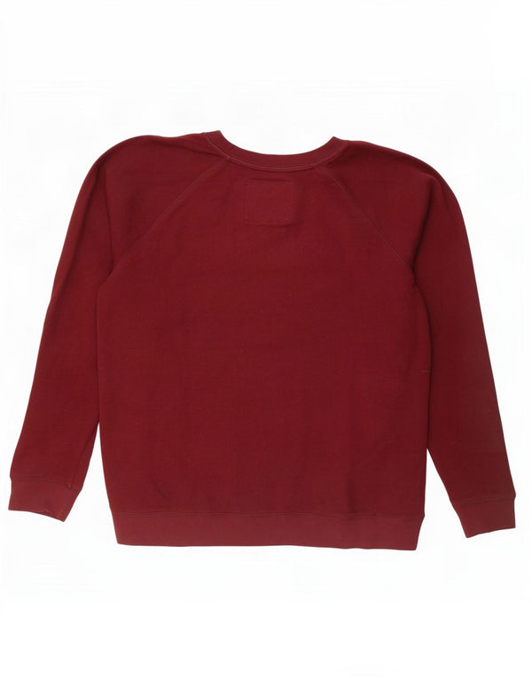 Женский свитер-свитшот Jack Wills UK 14, большой бордовый хлопок