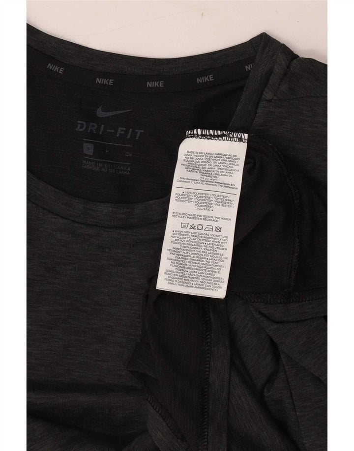 Мужская футболка Nike Dri Fit, маленький серый полиэстер