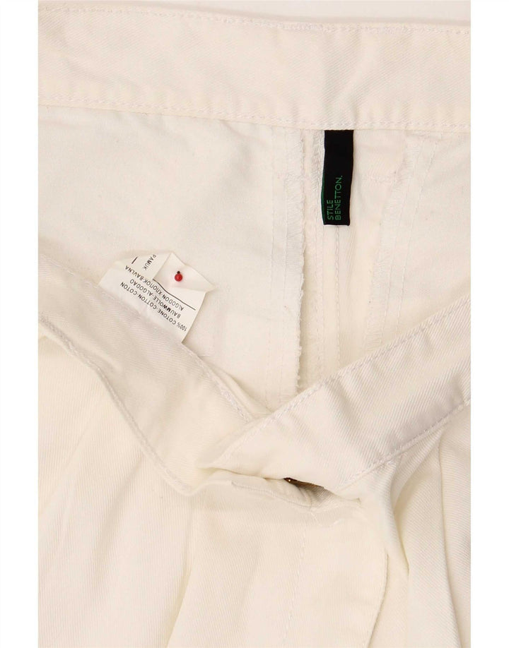 Женские шорты чинос Benetton W30, белый цвет, хлопок