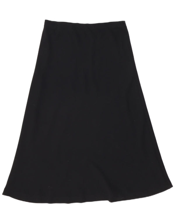 Винтажная женская юбка-трапеция с высокой талией W34, большая черная