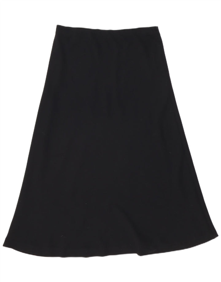 Винтажная женская юбка-трапеция с высокой талией W34, большая черная