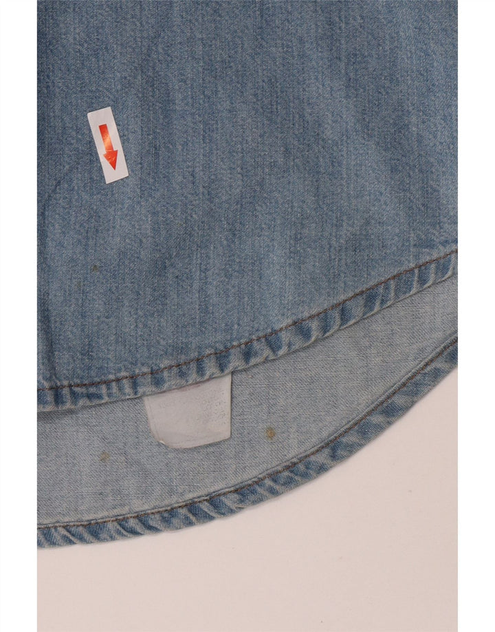 Мужская джинсовая рубашка Carrera, большой синий хлопок