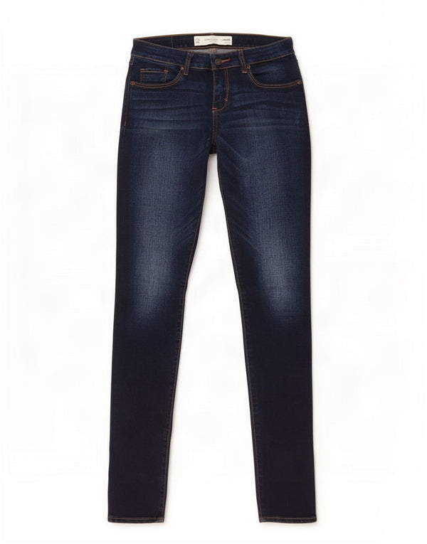 Женские джинсы скинни Abercrombie & Fitch США 2 XS W26 L33 Темно-синие, хлопок