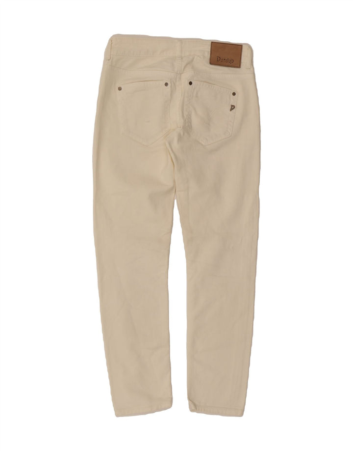 DONDUP Womens Slim Jeans W28 L26 White Cotton Vintage Dondup and Second-Hand Dondup from Messina Hembry 