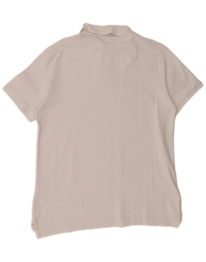 POLO RALPH LAUREN Мужская приталенная рубашка поло на заказ, большой белый хлопок