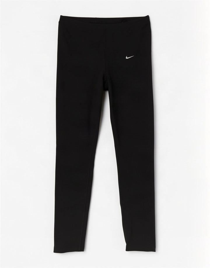 Женские леггинсы Nike UK 10/12, средний черный полиэстер