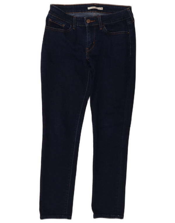 Женские джинсы скинни Levi's 711 W28 L26 Темно-синие, хлопок