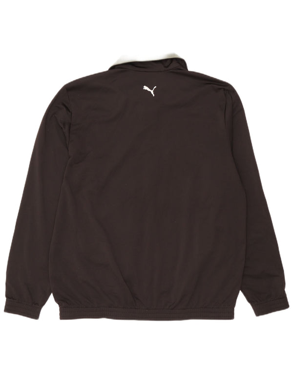 Мужской спортивный костюм Puma XL, черный полиэстер с цветными блоками