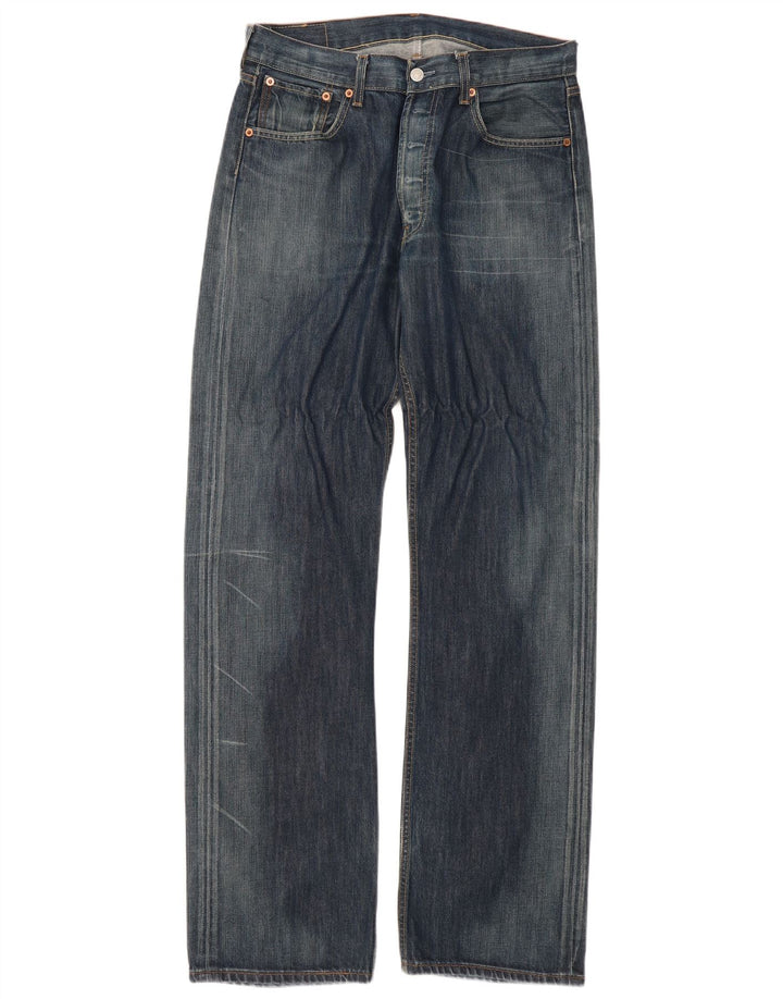 Женские прямые джинсы Levi's 501 W34 L36 синие, хлопок