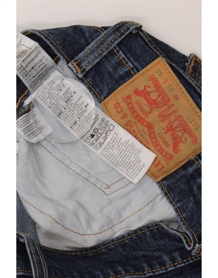 Мужские джинсы Levi's Slim 511 W31 L32 синие, хлопок