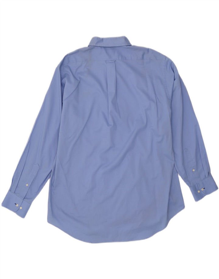IZOD Mens Regular Fit Shirt Size 17 1/2 XL Blue Cotton Vintage Izod and Second-Hand Izod from Messina Hembry 