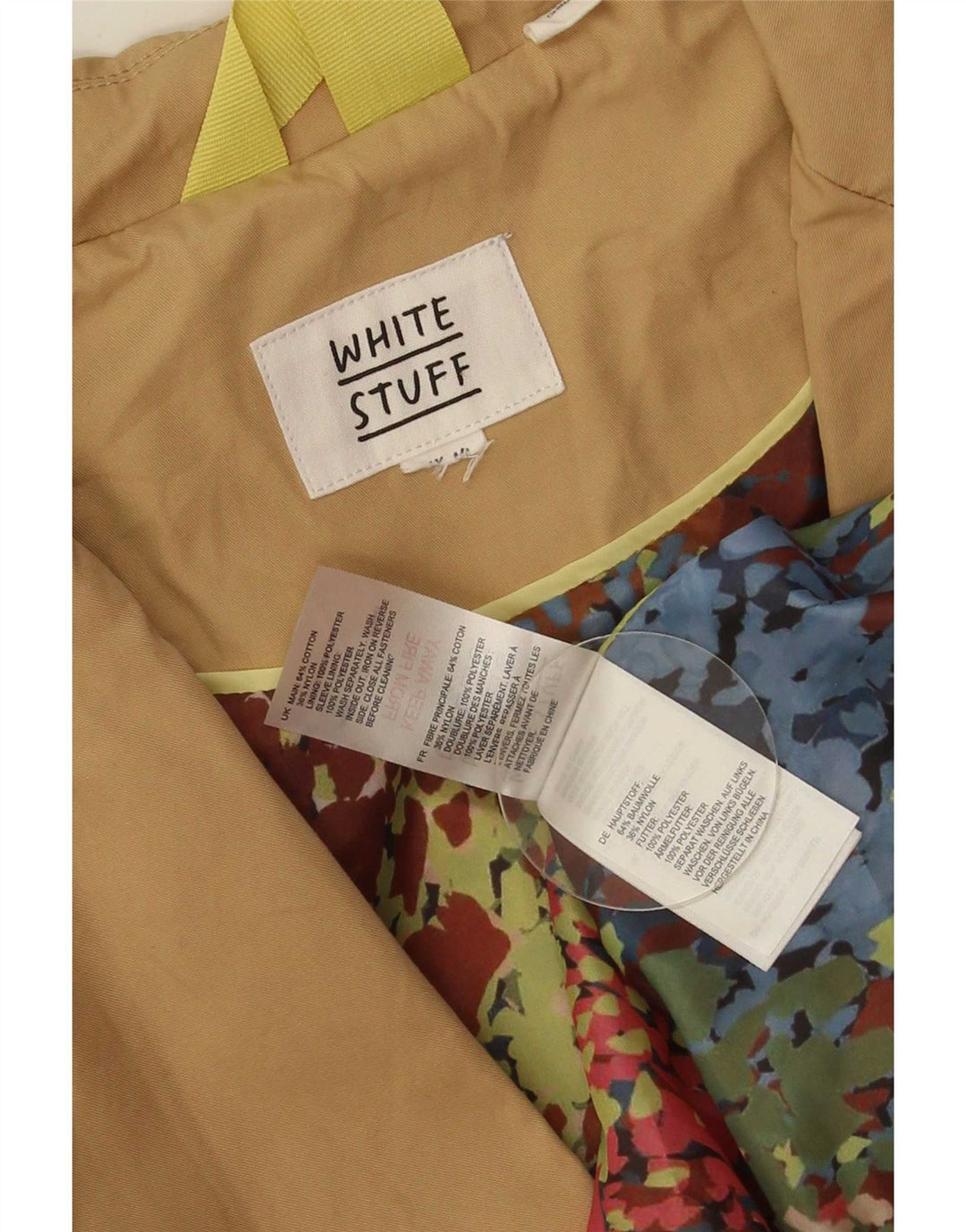 Женский тренч White Stuff UK 14, средний бежевый, хлопок