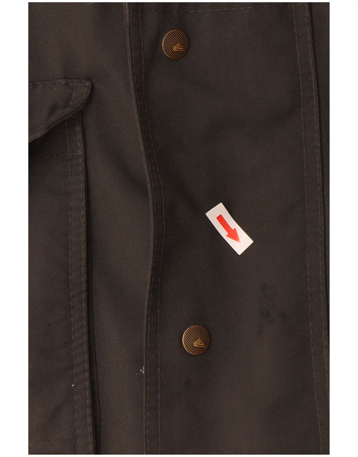 Мужская ветровка Quiksilver с капюшоном UK 38, средний серый полиэстер