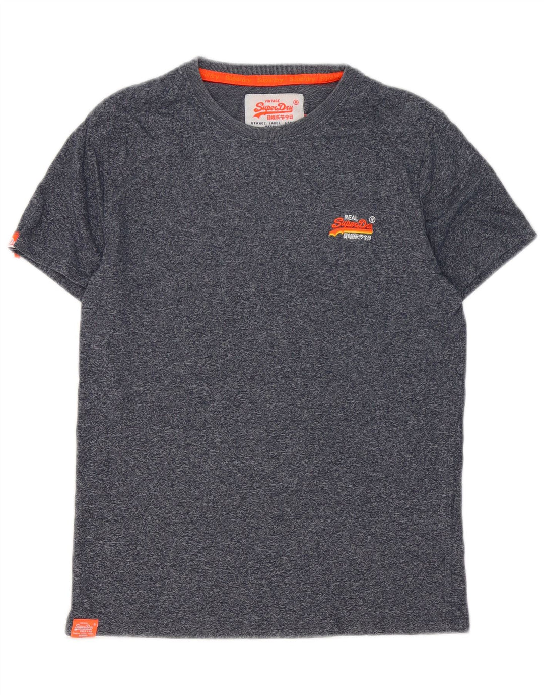 Мужская футболка Superdry, маленькая, темно-синяя, в крапинку, из хлопка